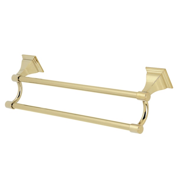 BAH612318PB Monarch 18" Dual Towel Bar, Polished Brass